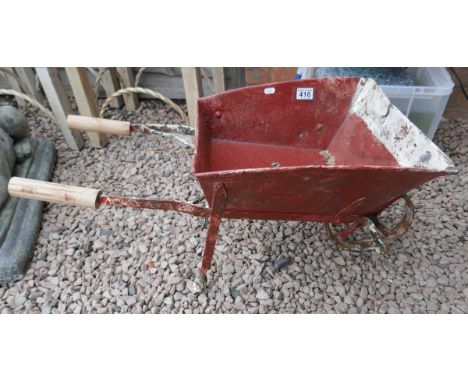 Vintage miniature wheelbarrow