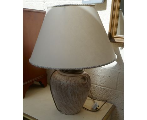 Heavy ceramic table lamp