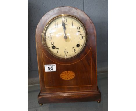 Inlaid mantle clock