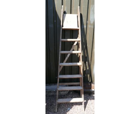 Vintage wooden step ladders