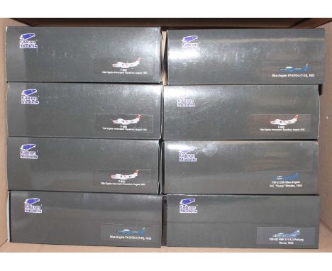 A Falcon Models Wings of Fame 1/72 scale boxed diecast aircraft group, eight examples all appear ex-shop stock to include a 7