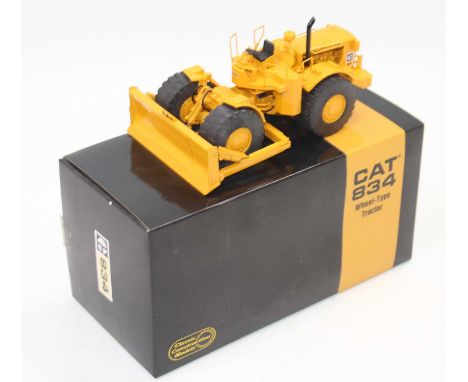 CCM Classic Construction Models 1/50th scale diecast model of a CAT 834 Wheel Type Tractor, as issued in the original polysty