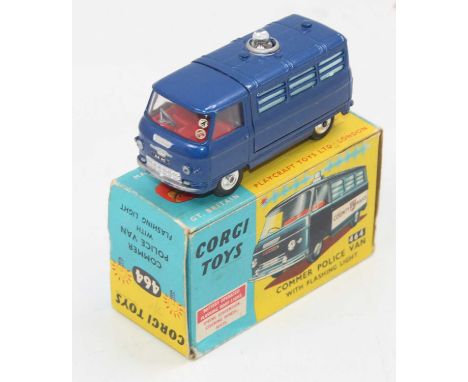 Corgi Toys No.464 Commer Police Van with flashing light, missing decals otherwise complete in the original box 