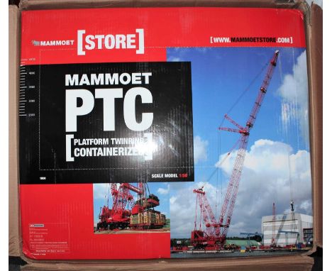 WSI No.410006 1/50th scale model of a Mammoet PTC Crane, appears complete, in the original polystyrene stacking box with card