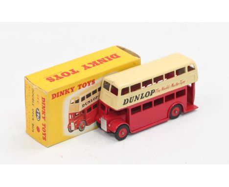 Dinky Toys no.290 Double-deck bus boxed in "Dunlop" livery with correct box, excellent to near mint.