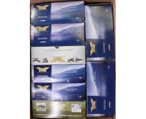 Eight various boxed Corgi Aviation Archive 1/72 scale boxed diecast aircraft, mixed examples all in original boxes to include