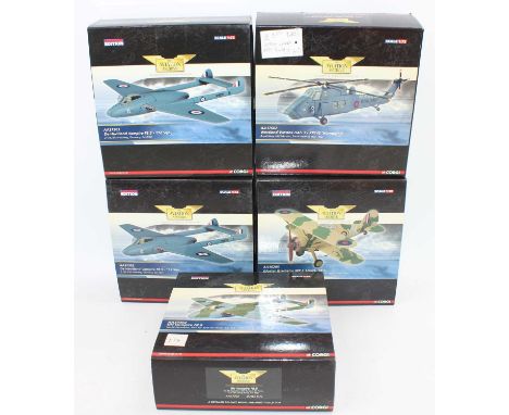 A Corgi Aviation Archive ex-shop stock group, five examples all 1/72 scale to include 2x No. AA37303, AA37302, AA37602 and AA