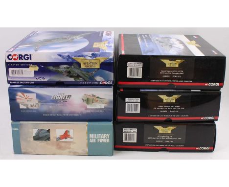 Six various boxed as issued Corgi Aviation Archive 1/72 scale diecast all housed in original boxes to include Ref. Nos. AA354