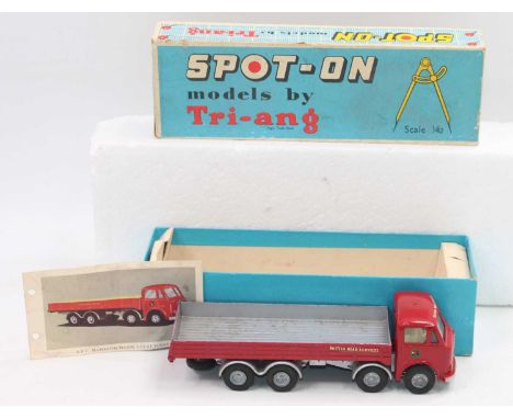 Spot On Models No.110/3 AEC Mammoth Major 8 with flat float and sides, red body with silver back and BRS Livery, housed in th