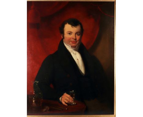 An 18th century portrait of “Gentleman in formal attire”, “Lock family of East Sussex”., believed to be by Peter Toms R.A. (1