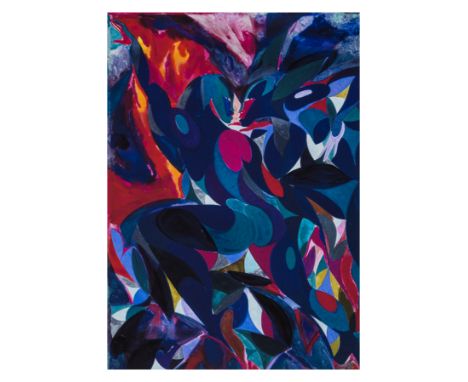 Tunji Adeniyi-Jones (b.1992)A Flashy EncounterGiclée print in colours, 2021, numbered from the edition of 40 on the accompany
