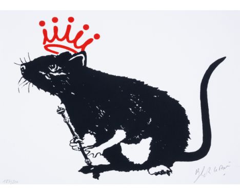 Blek Le Rat (b.1951)The KingScreenprint in colours, 2023, signed in pencil, numbered from the edition of 300, printed and pub