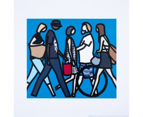 Julian Opie (b.1958)Walking in Melbourne 1Digital print in colours, 2018, from the edition of an unknown size, on wove paper,