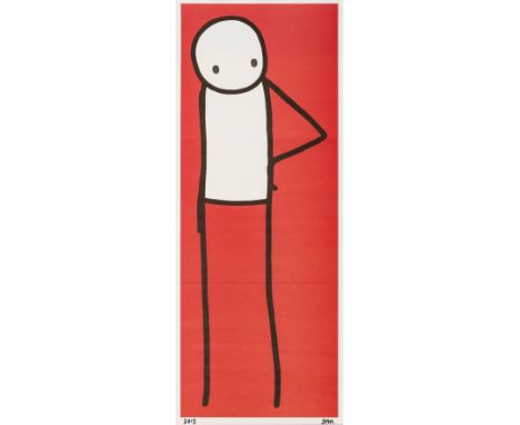 STIK (b.1979)Hip (Red)Offset lithograph printed in colours, 2013, signed and dated in black ink, with Japanese Big Issue maga