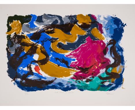 Hock-Aun Teh (b.1950) Let's Get a Drink Lithograph printed in colours, circa 2000s, signed and titled in pencil, numbered fro