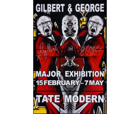 Gilbert and George (b.1943 & 1942)Major Exhibition Tate Modern, 2007Five digital pigment prints in colours, 2007, each signed