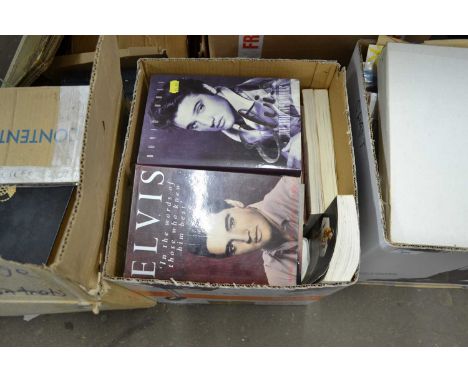 BOX OF MIXED BOOKS INCLUDING ELVIS INTEREST