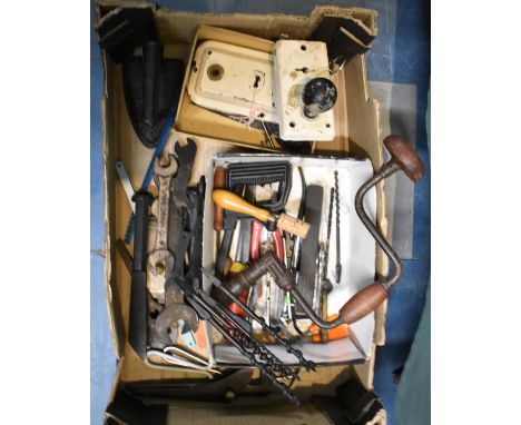 A Collection of Various Tools, Vintage Door Locks etc 