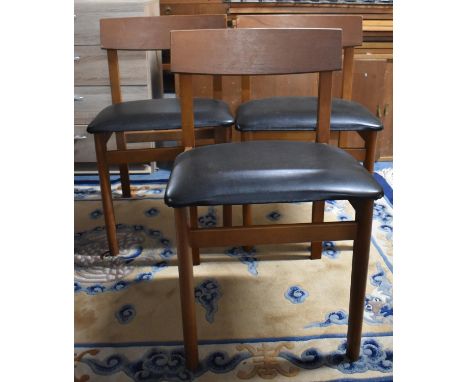 A Set of Three Vintage Dining Chairs 