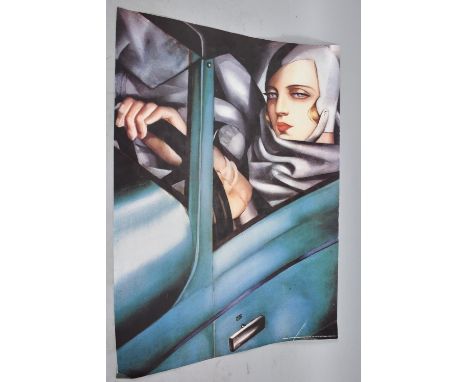 A Late 20th Century Italian Colour Poster, Self Portrait by Tamara De Lempicka (Polish) 80x60cm 