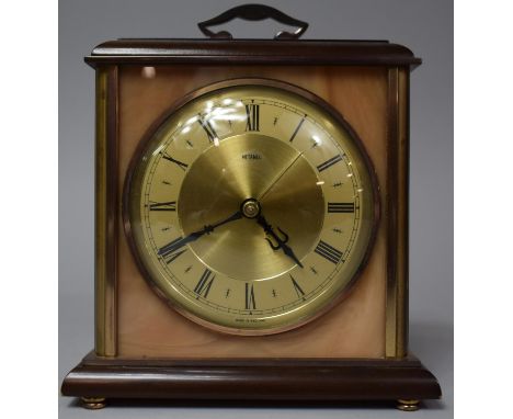 A Mid 20th Century Metamec Mantle Clock, with Battery Movement, 19.5cm high 