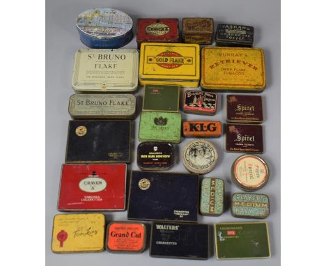 A Collection of Vintage Cigarette and Tobacco Tins to Include Bishop's Move Tobacco, Player's etc 