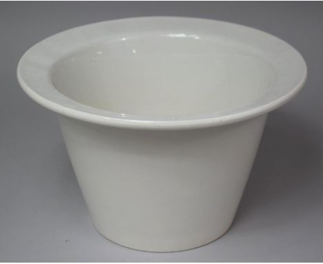 A White Glazed Ceramic Commode Liner, 31cm Diameter 