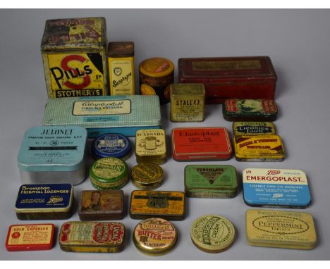 A Collection of Vintage Tins Including Stoberts String Box 