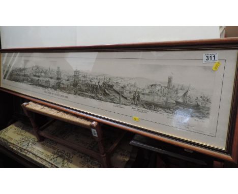 Large Framed Print - The Town of Barnstaple 1850 