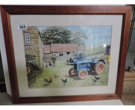 Framed Print - Farmyard Fordson by Trevor Mitchell 