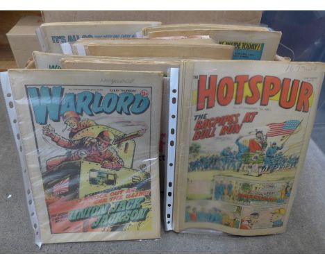 Vintage 1960's-1980's comics including TV comic, Buster, Victor, Hotspur and Tiger