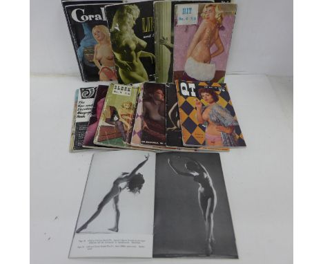 Twenty-three Vintage 1950's, 1960's and 1970's glamour magazines 