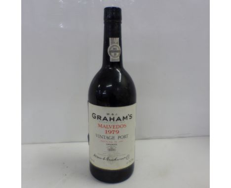 One bottle of W &amp; J Graham's Malvedos 1979 vintage port 