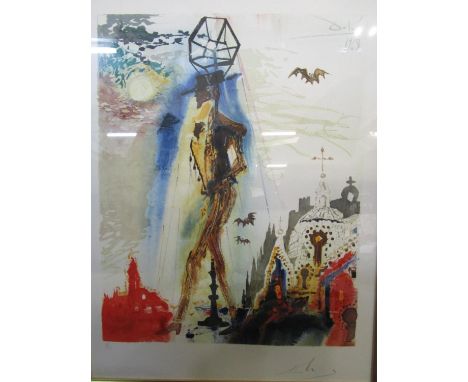 Salvador Dali -Don Jose's Final Appearance The Bat Symbolizing, lithograph 83/125, signed and numbered in pencil, lower right