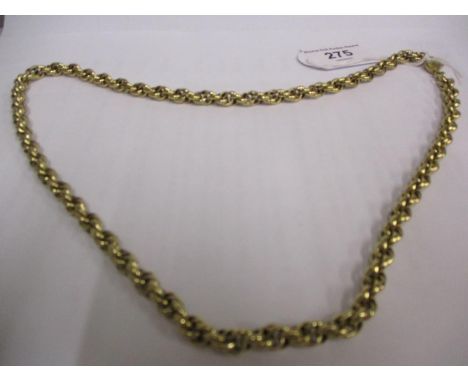 Christian Dior- A vintage gold plated multi link necklace, 24" long 