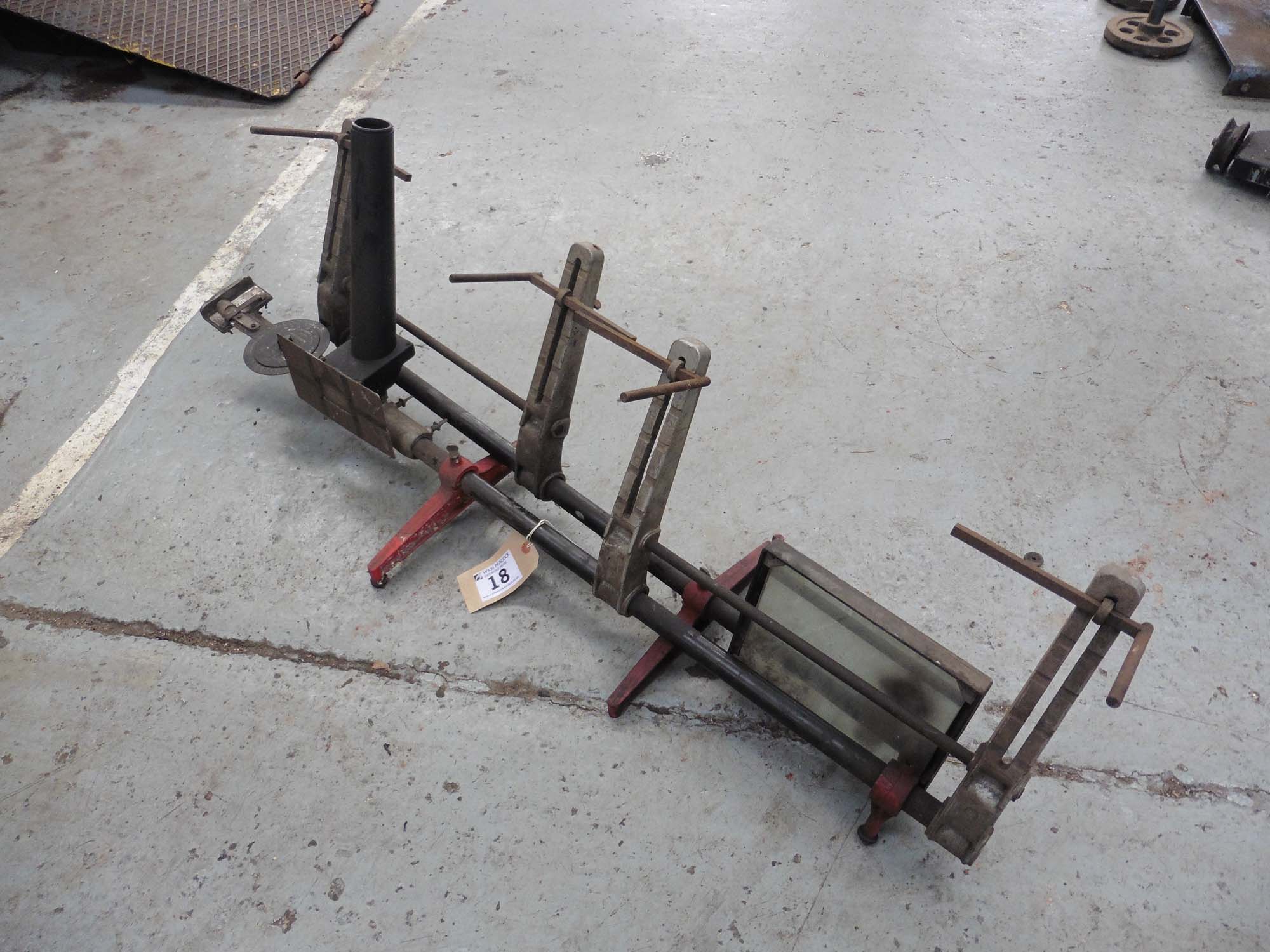 Set of Dunlop optical wheel alignment gauges