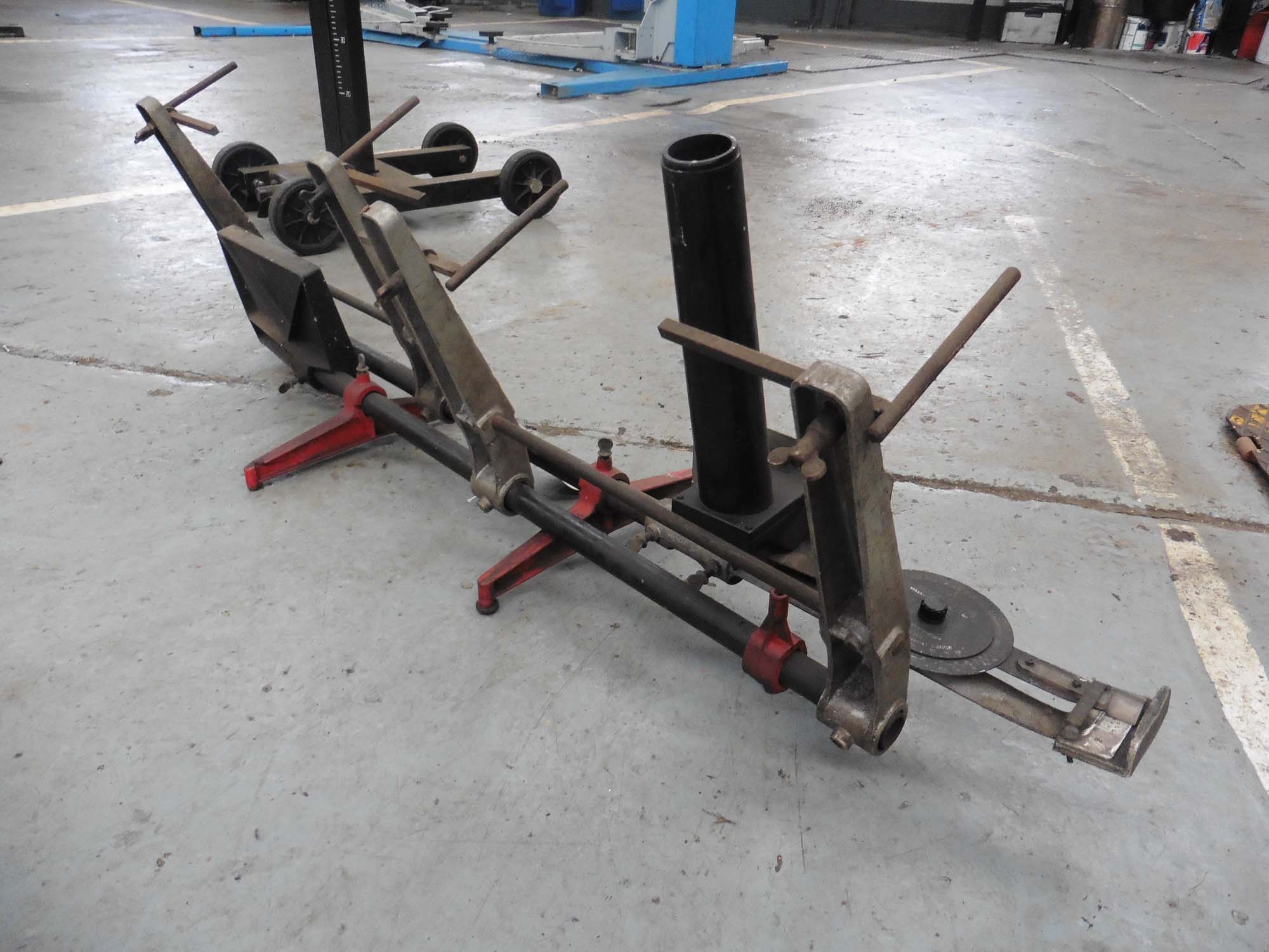 Set of Dunlop optical wheel alignment gauges