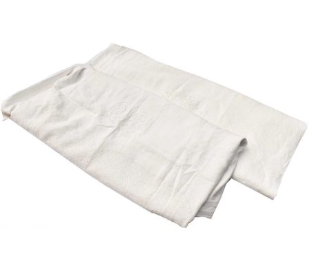 H.R.H. Princess Mary, The Princess Royal, Countess of Harewood (1897-1965), comprising a white linen bed cover with a central