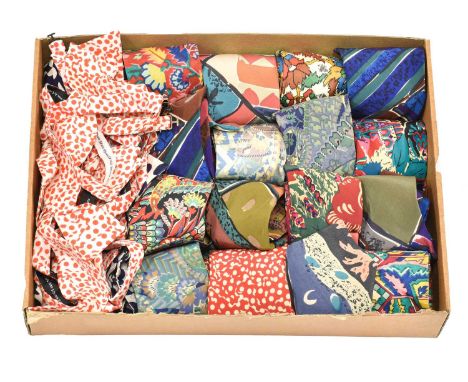 Assorted 20th Century Gents Silk and Other Ties and Bow Ties, comprising thirteen labelled Collier Campbell decorative exampl