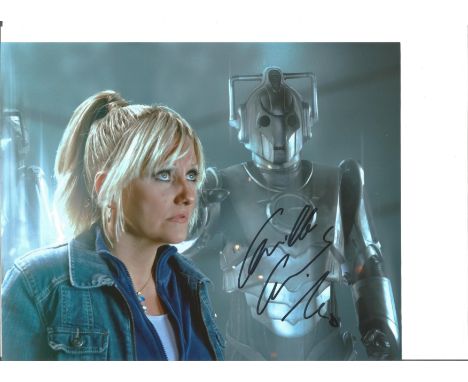 Camille Coduri signed 8x10 Dr Who photo pictured playing Jackie Tyler. Camille Coduri (born 18 April 1965 in Wandsworth, Lond