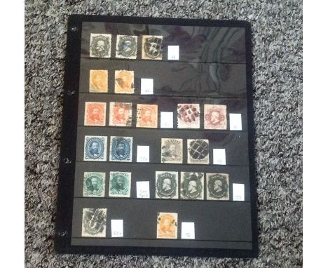 Brazil vintage stamp collection 1 album leave double sided dating 1866 to 1878 some mint mainly used. Catalogue Value £400. G