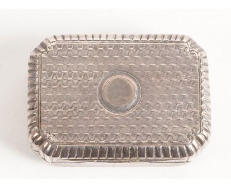 A GEORGE III SILVER RECTANGULAR VINAIGRETTEWith a floral and foliate pierced gilt grille, otherwise gilt within, the exterior