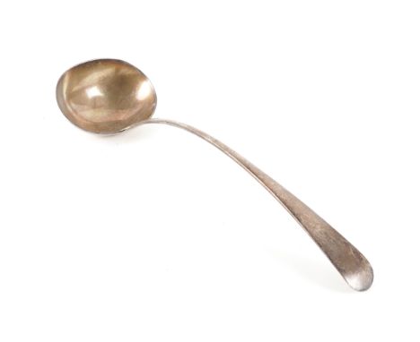 A SILVER OLD ENGLISH PATTERN SOUP LADLESheffield 1902, weight 272 gms