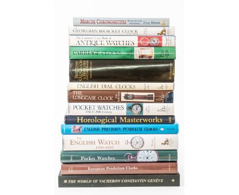 A COLLECTION OF FOURTEEN HOROLOGICAL REFERENCE BOOKSIncluding: Terence Camerer Cuss, The English Watch; Charles Allix, Carria