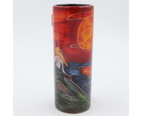 Anita Harris mermaid vase, signed in gold, no cracks or chips, H: 22 cm. UK P&amp;P Group 2 (£20+VAT for the first lot and £4