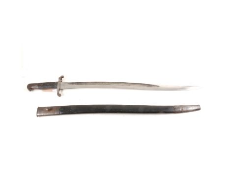 Enfield 1856 Pattern bayonet, with scabbard.