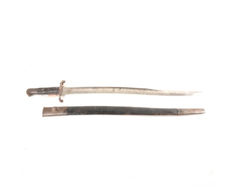 Enfield 1856 Pattern bayonet, with scabbard.