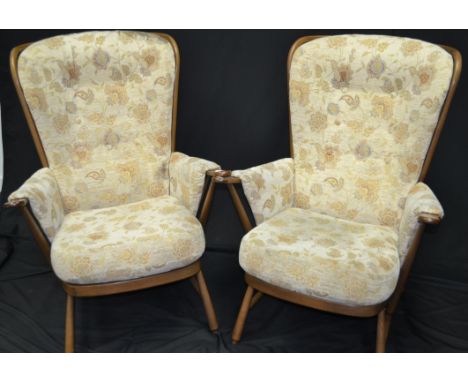 A pair of Ercol armchairs