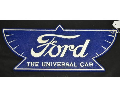 A reproduction cast iron Ford wall plaque