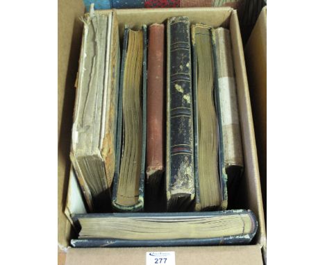 Box of assorted ephemera to include an album of Mediterranean pictures, album of topographical: Snowdon; landscape in North W